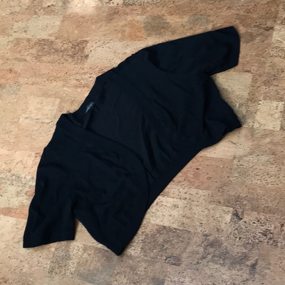 Sweater shrug, open front